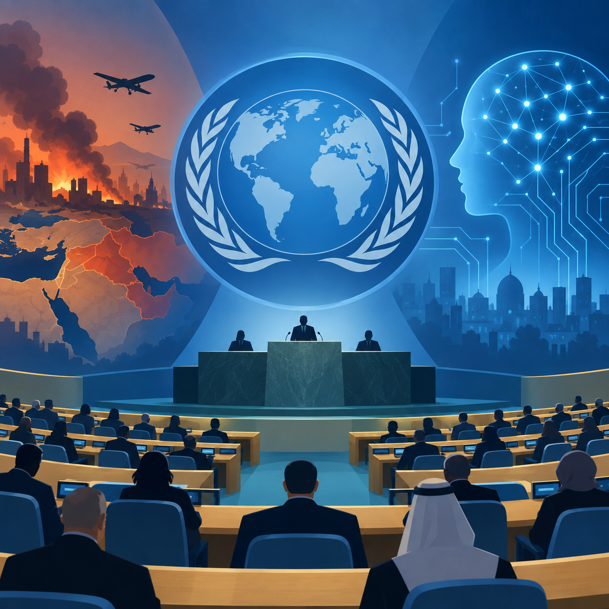 中东战事与人工智能成联合国大会焦点