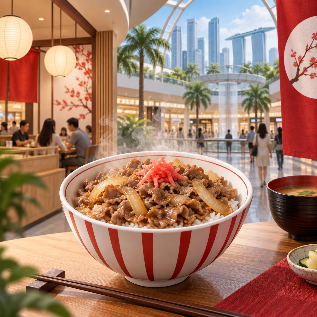 日本牛丼连锁店松屋现身新达城，计划2026年11月进军新加坡