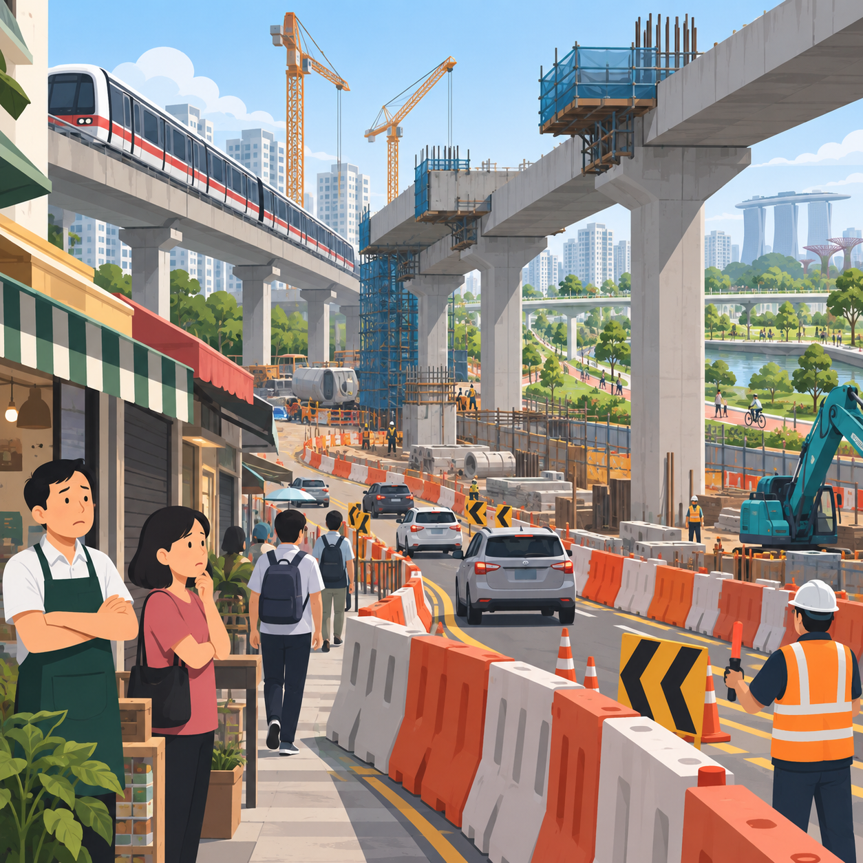 南北交通走廊工程延至2031年，沿线居民商户忧扰民影响生意