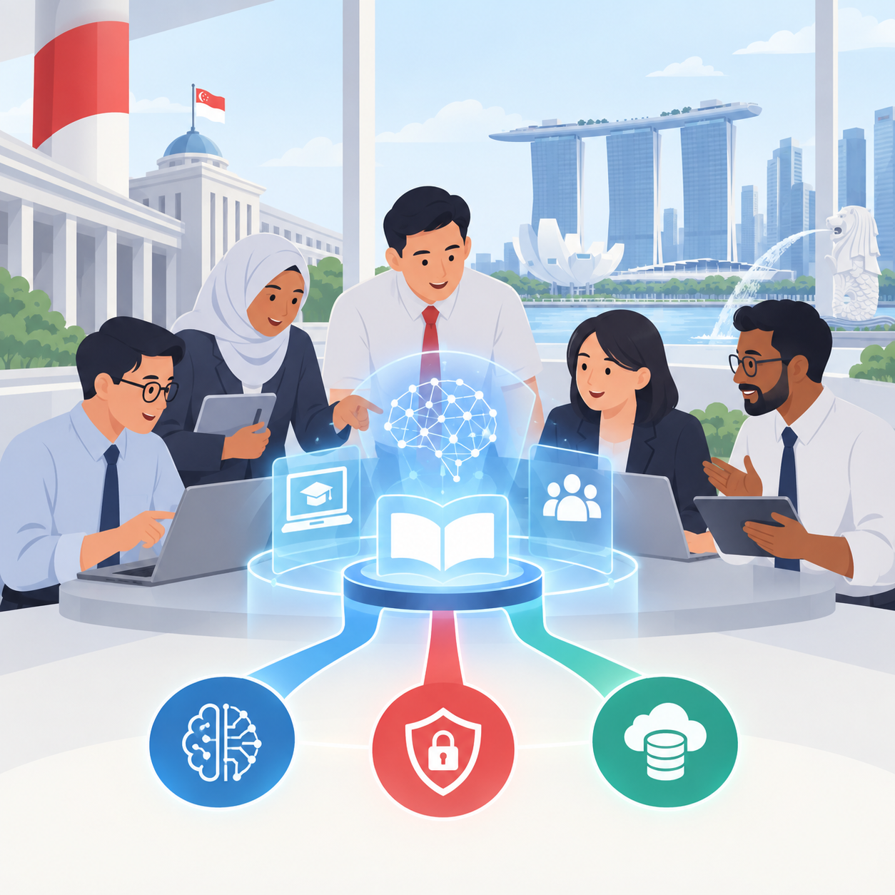新加坡新学院将为逾15万名公务员提供人工智能与网络安全培训