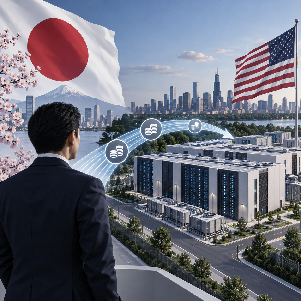 日本生命计划投入127.5亿美元为美国数据中心等基建融资