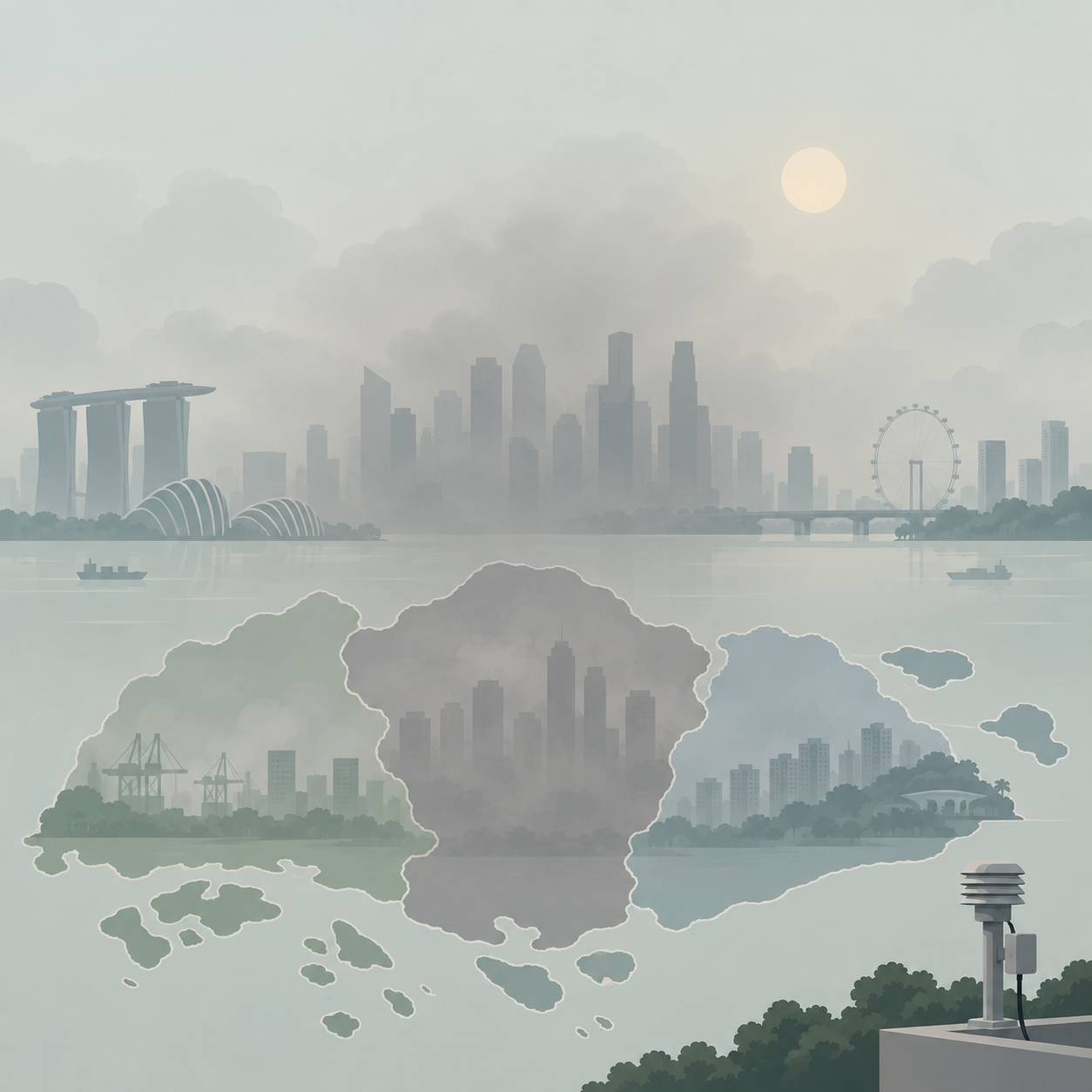 我国三地区24小时PSI达不健康水平