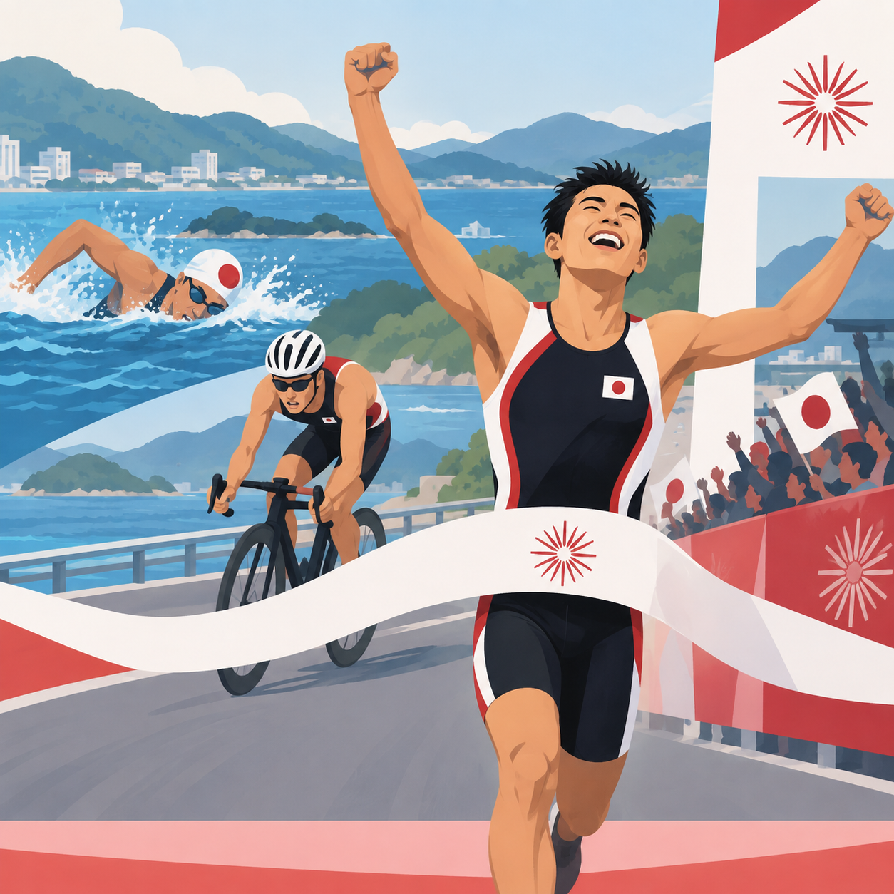 日本选手北条拓海夺得亚运会首枚金牌