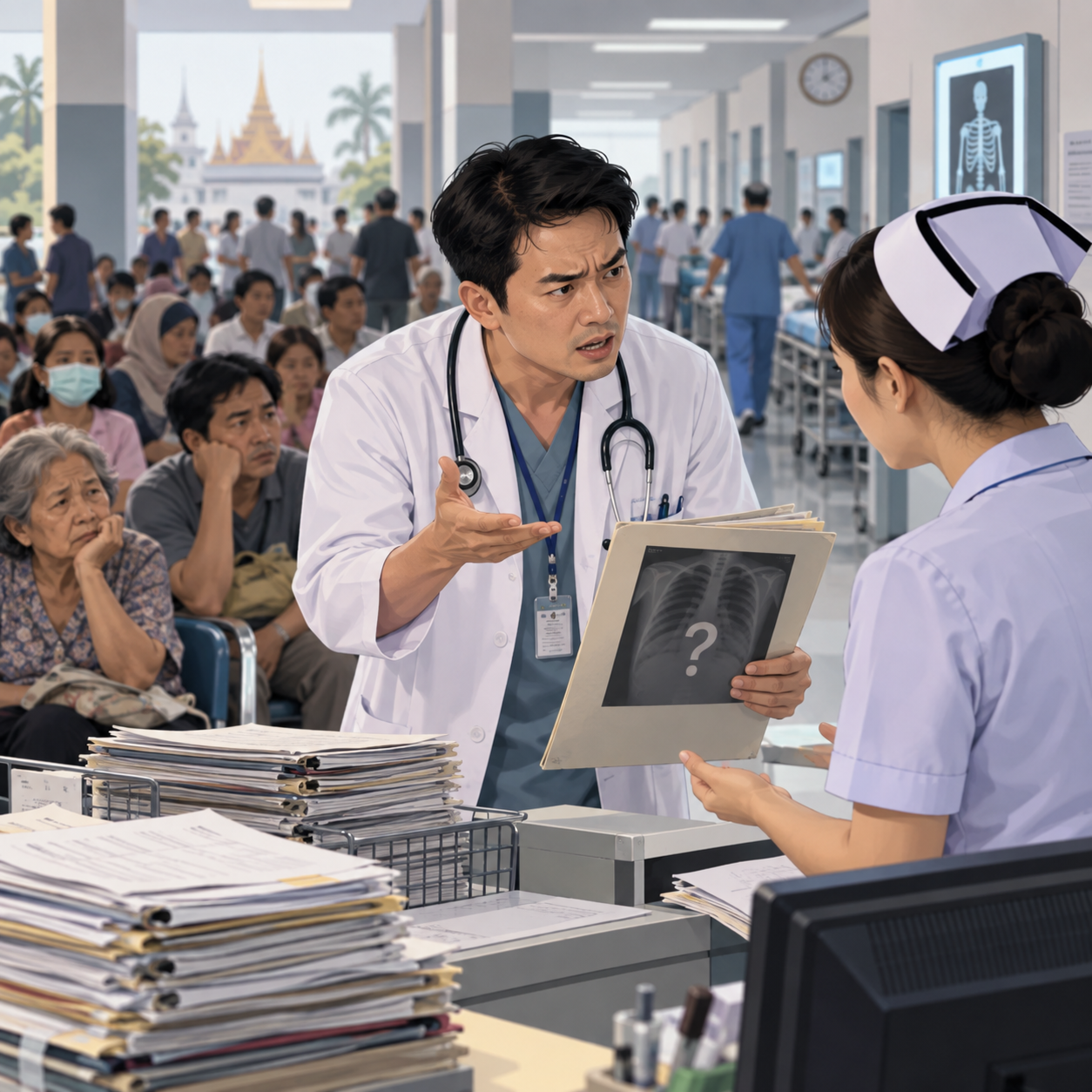泰国医生因不满患者久候发声走红