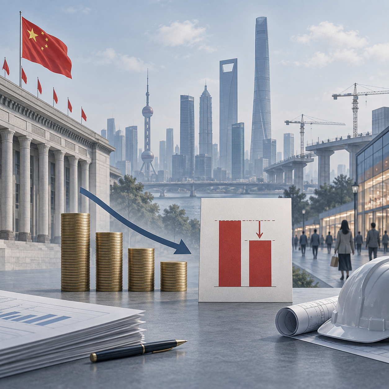 中国8月广义财政支出同比下降6.7% 财政赤字收窄