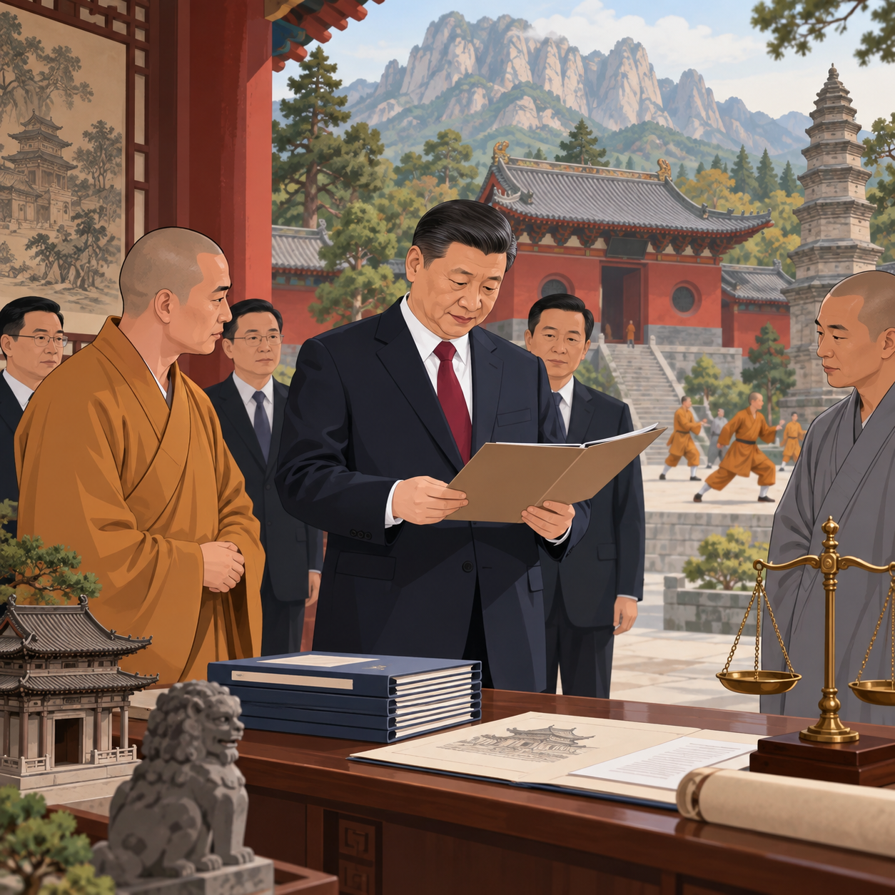 河南省委书记调研少林寺管理处 要求提升宗教治理法治化水平