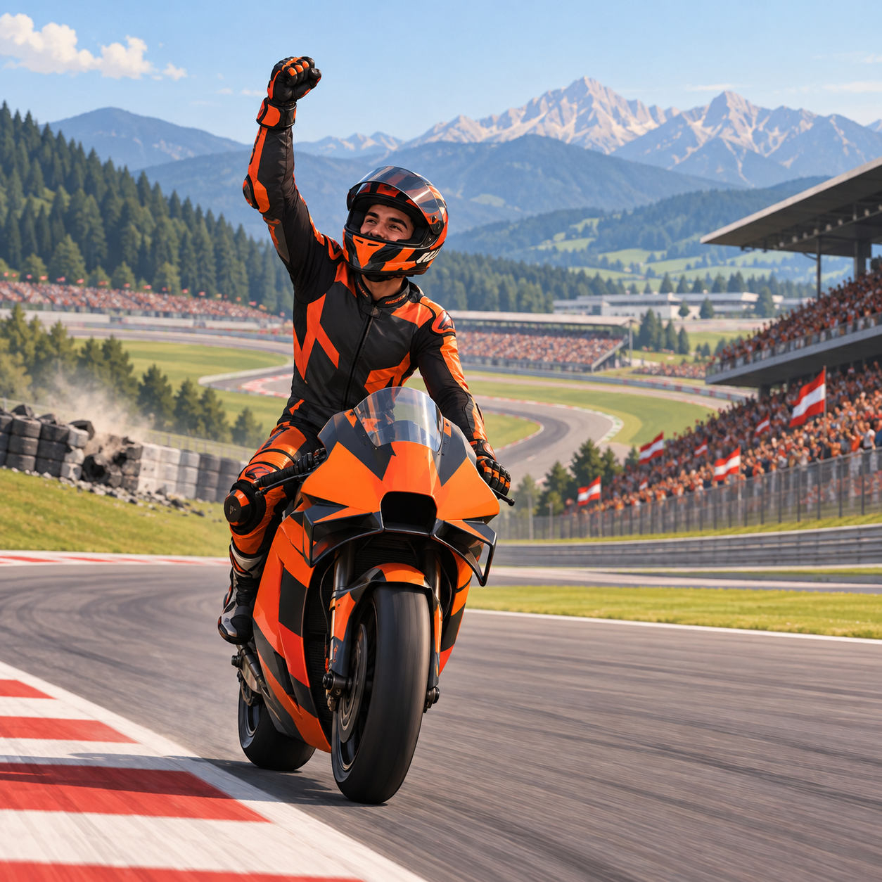 阿科斯塔从冲刺赛退赛中反弹，夺得奥地利站MotoGP首胜