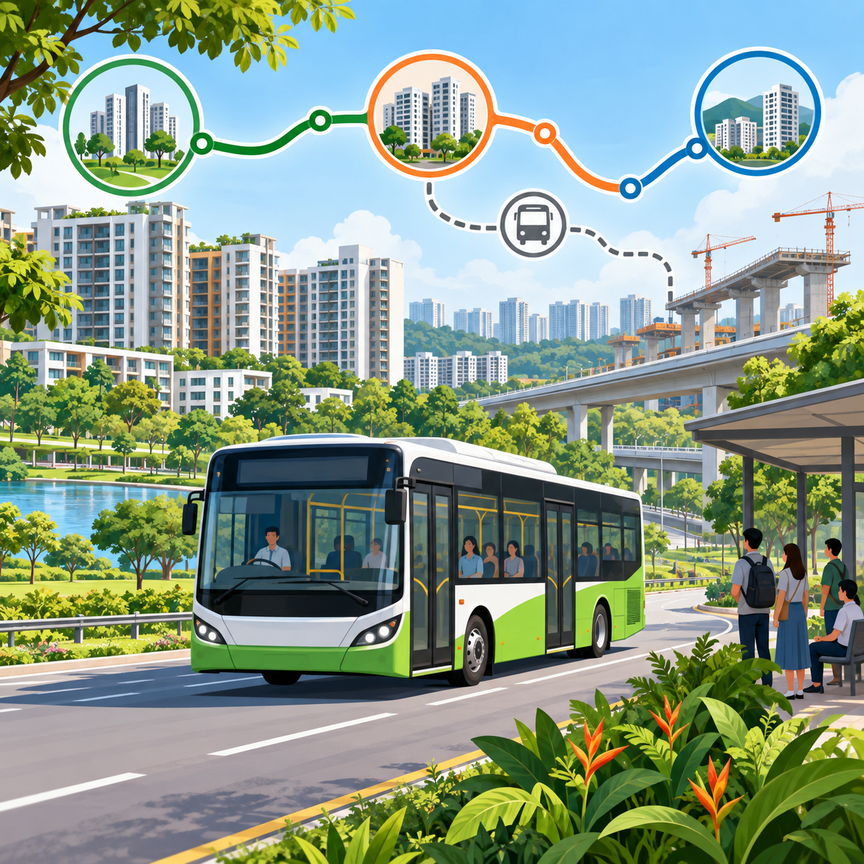 新加坡将推出3条新巴士路线及裕廊区域线临时接驳服务