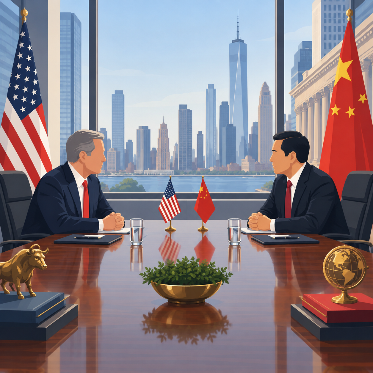 中美经济官员会谈为特朗普与习近平峰会铺路