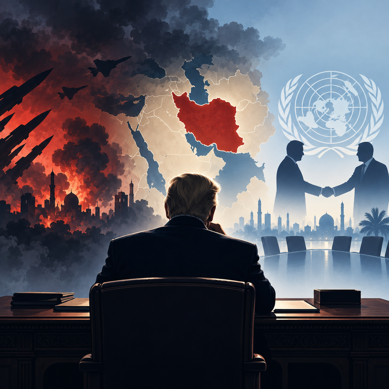 特朗普称正考虑升级对伊朗行动，曾问“何时炸毁整个国家？”
