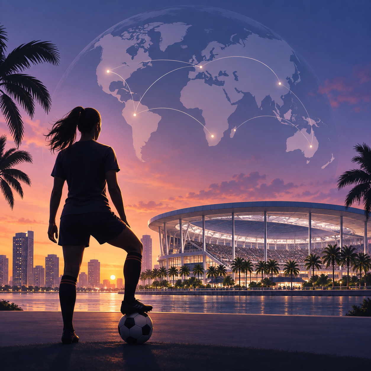 国际足联女足冠军杯2027年决赛阶段将在迈阿密国际新球场举行