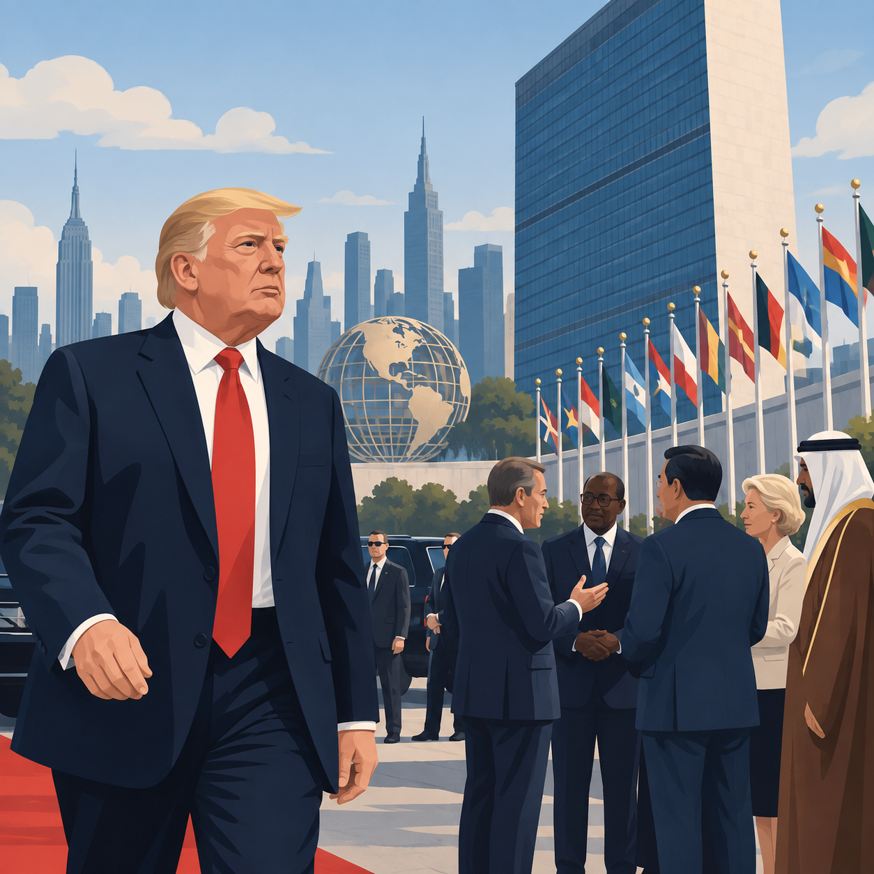 特朗普出席联合国大会期间将展开密集会晤