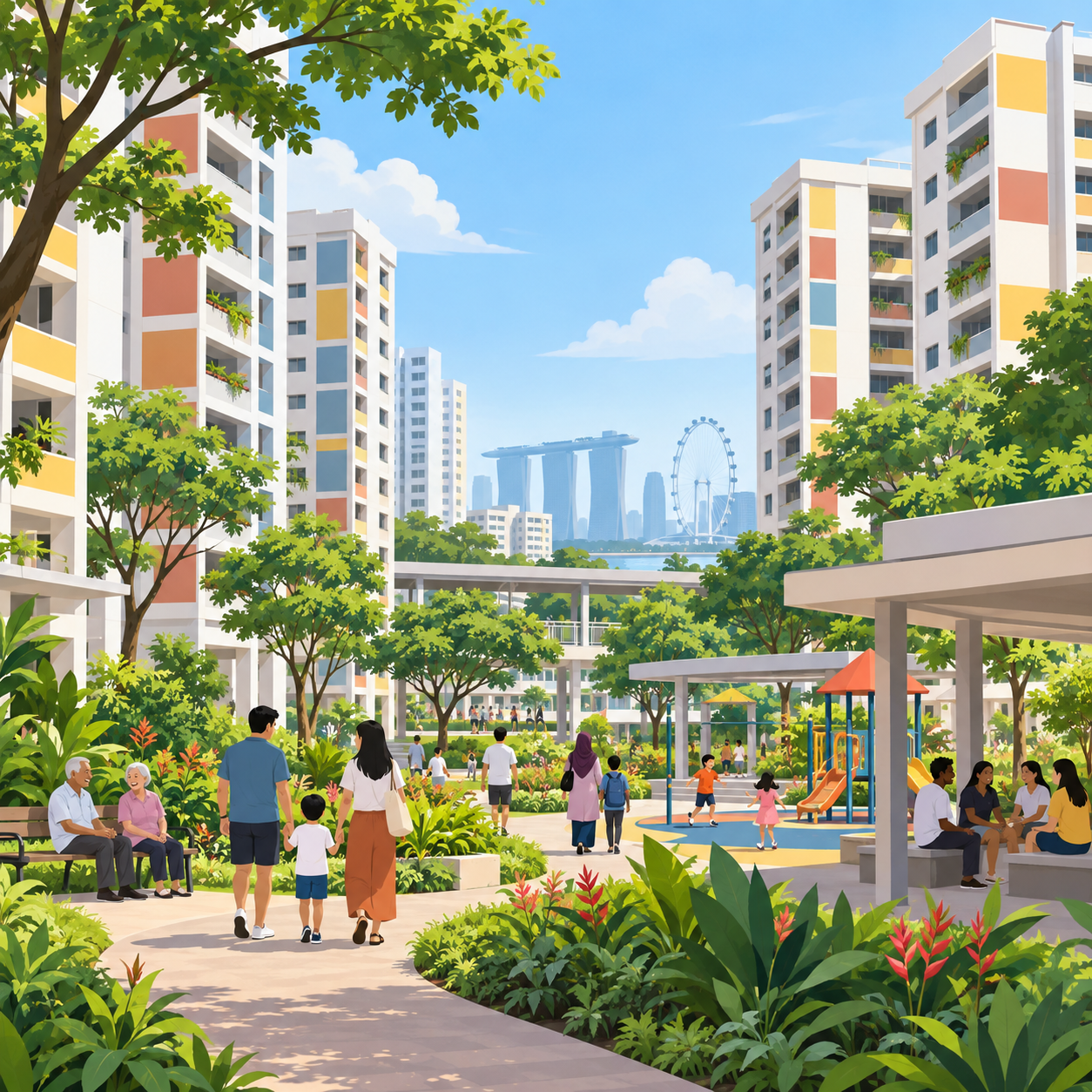 新加坡公共住房：为每个人提供家园