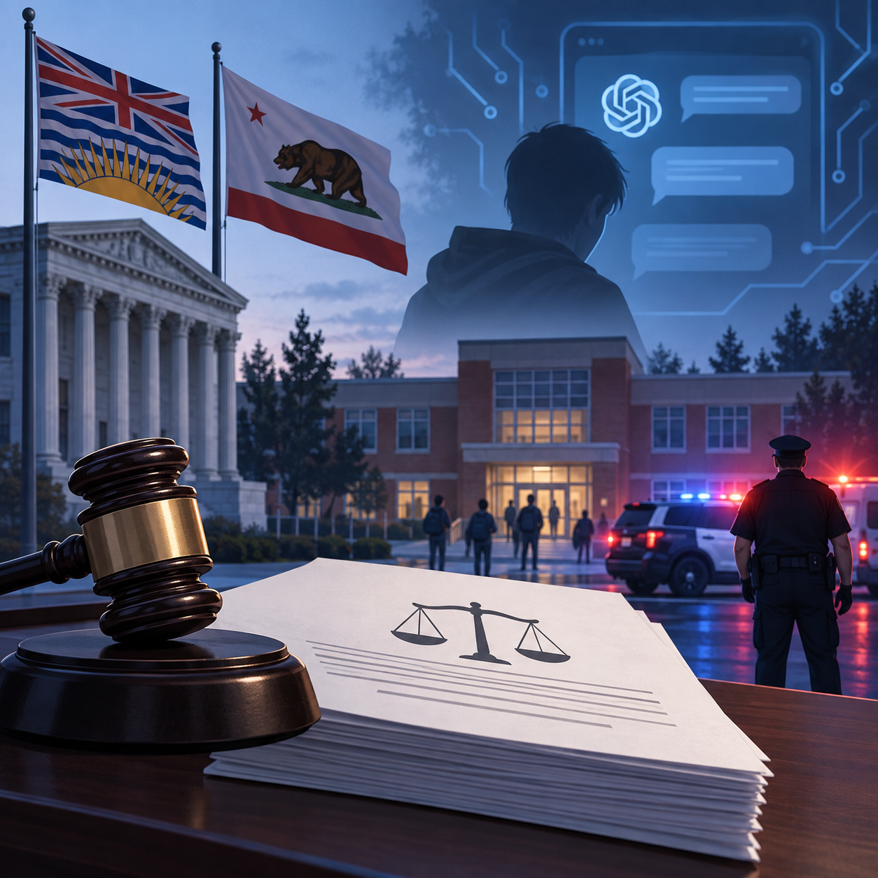 不列颠哥伦比亚省就校园枪击案起诉OpenAI