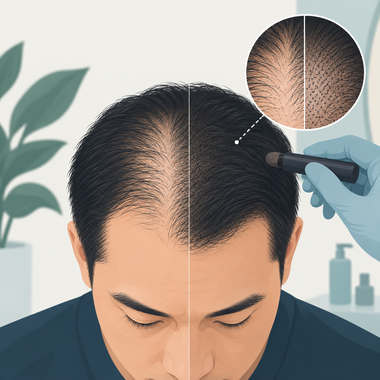 头皮微色素能让稀疏头发显得更浓密，但真是快速解决方案吗？