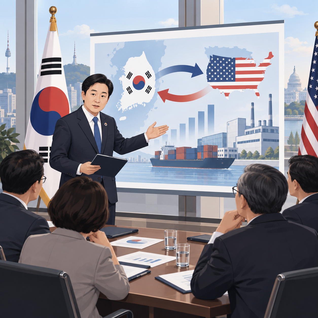 韩国政府将就3500亿美元对美投资计划向国会议员说明