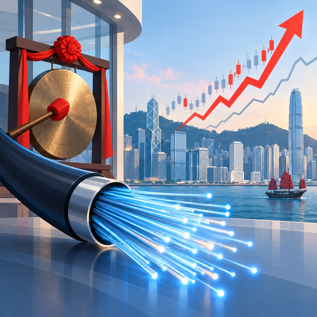 光迅科技香港上市首日大涨，表现跑赢主要指数