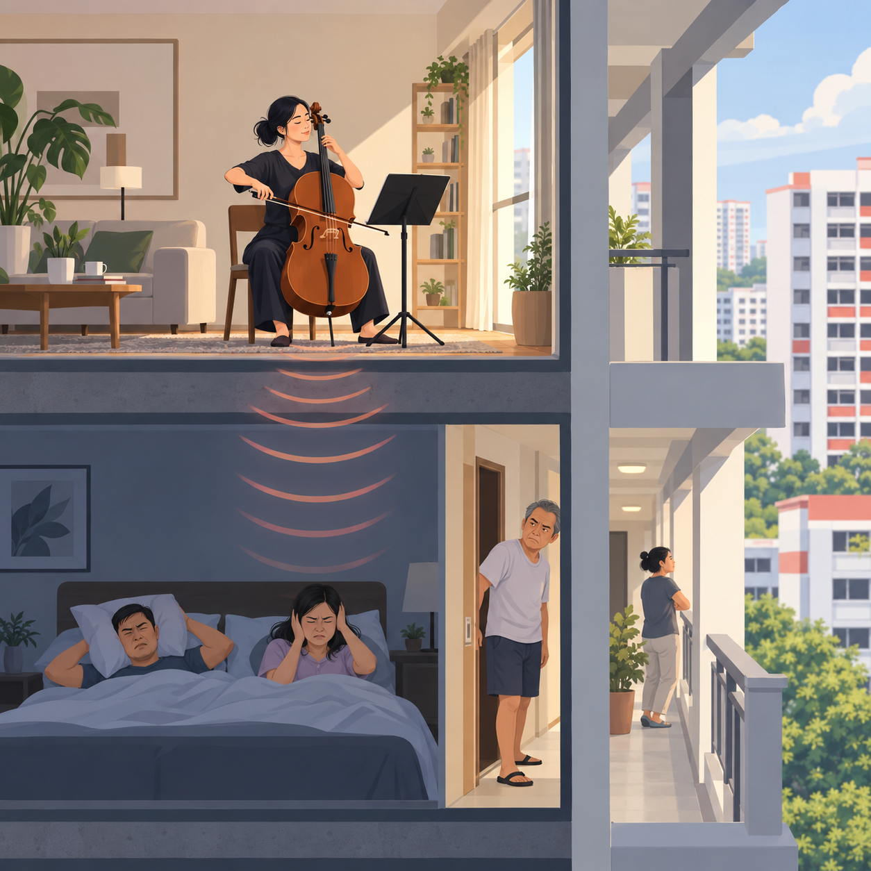 裕廊西住户投诉邻居几乎天天拉大提琴