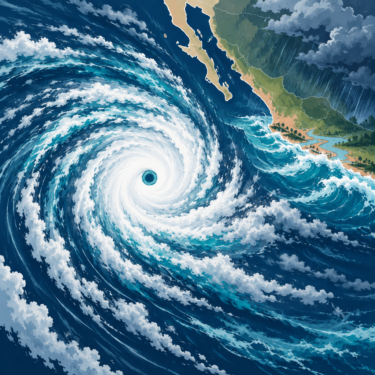 飓风“波罗”在墨西哥太平洋沿岸附近增强至最高级别