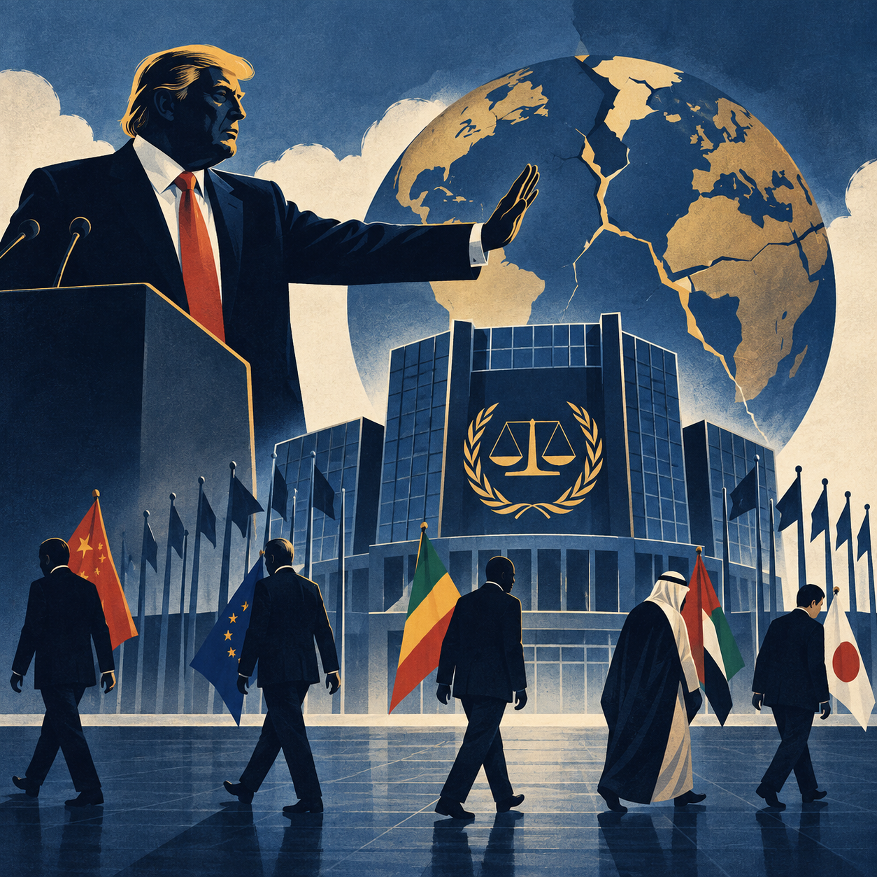 特朗普呼吁国际刑事法院所有成员立即退出