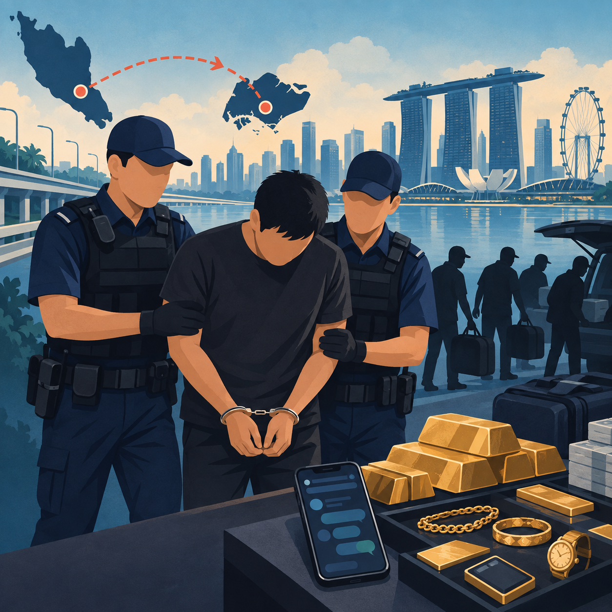 被指主导在新加坡运作诈骗集团的马来西亚男子落网