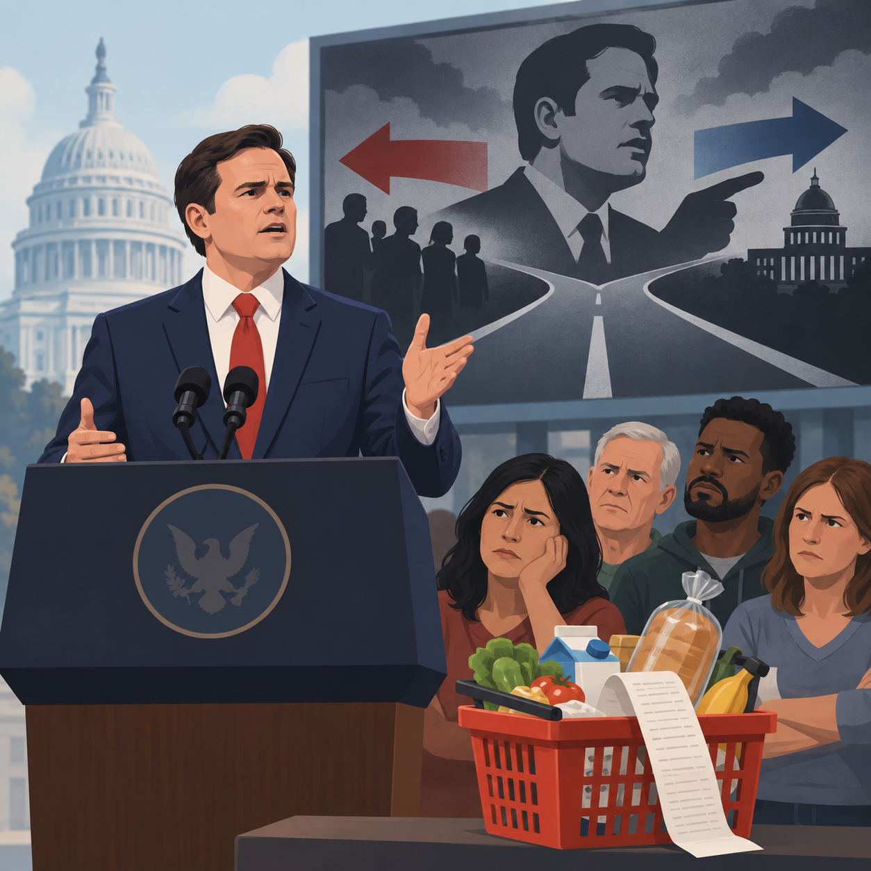 批评者称，万斯致“感到沮丧”选民的信息成了他亲自炮制的攻击广告