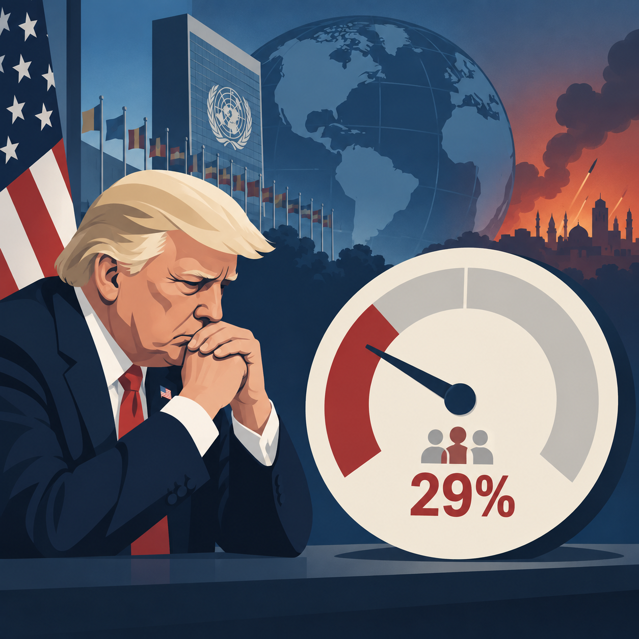 CNN民调显示仅29%美国人认可特朗普处理外交事务