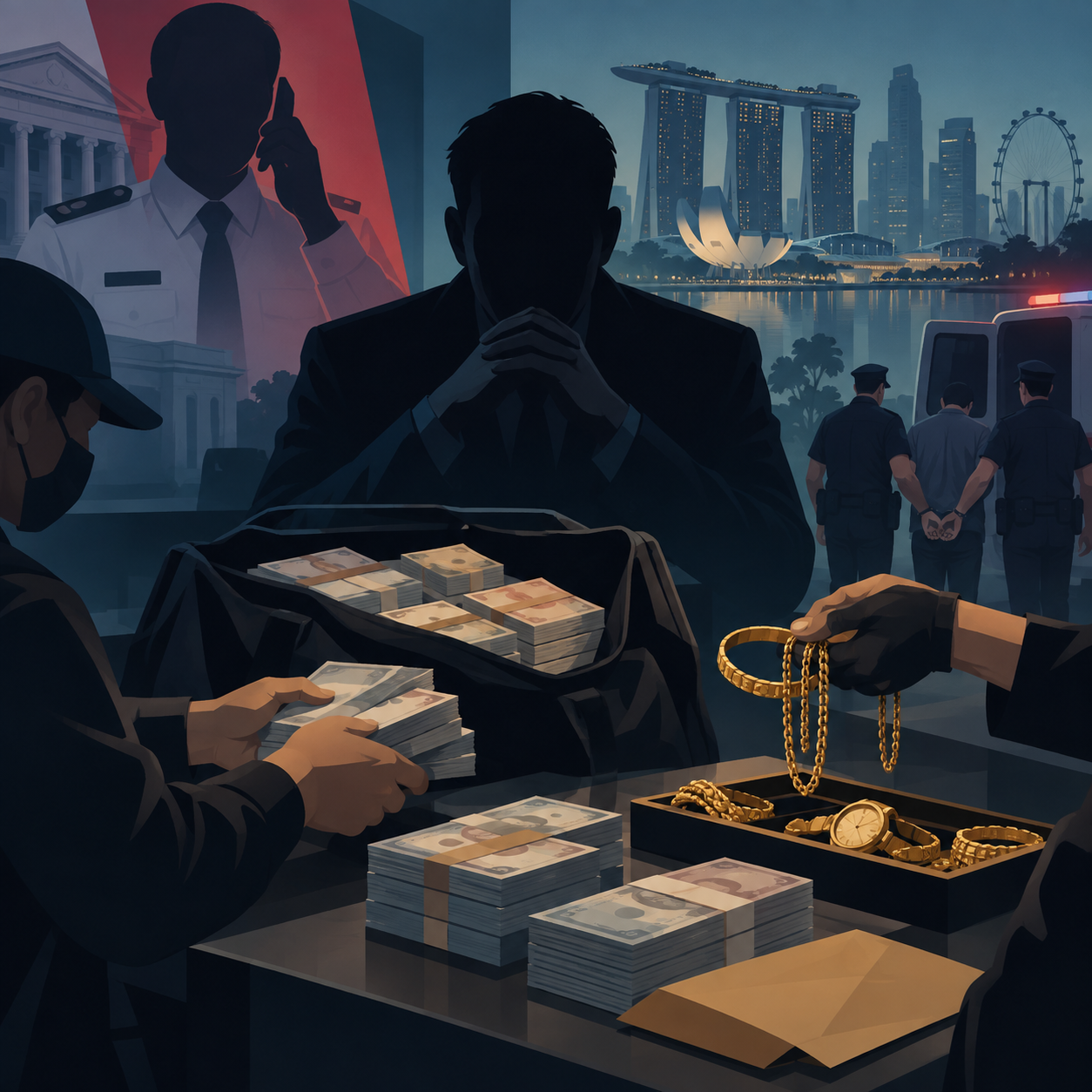 涉嫌犯罪集团主脑被控在新加坡协助洗钱及诈骗