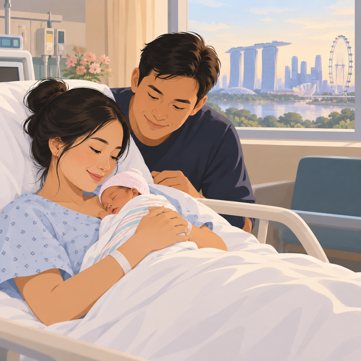 女演员陈苹果紧急剖腹产，女儿孕32周出生