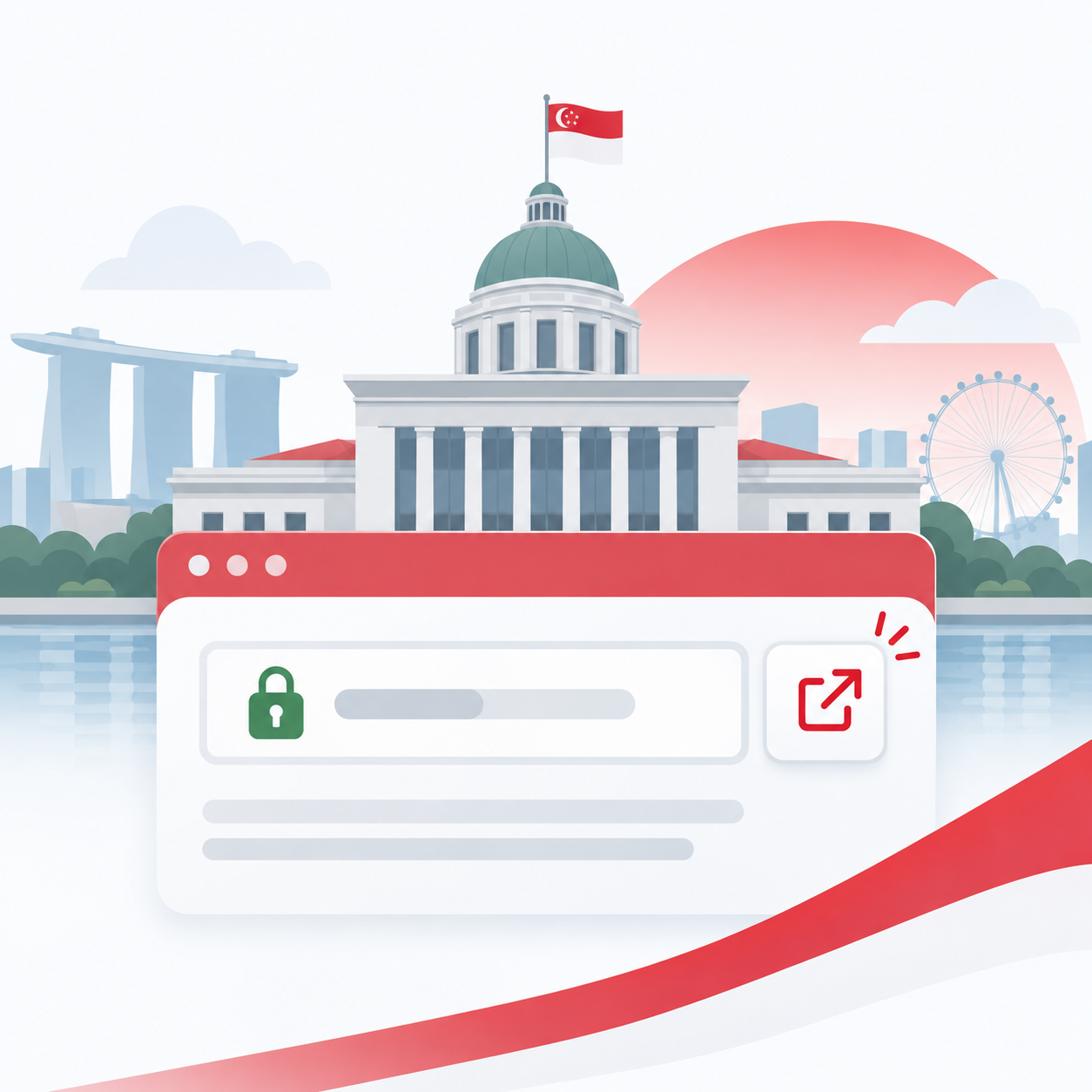 新加坡政府机构通过.gov.sg网站发布信息