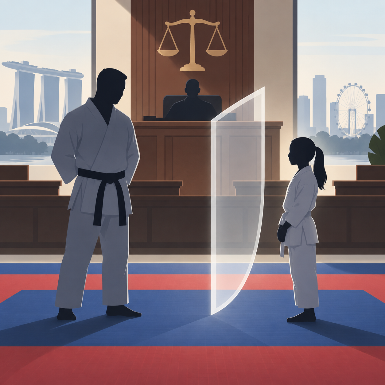 新加坡59岁武术教练亲吻14岁女学生并发送性信息，被判监禁五个月又五周