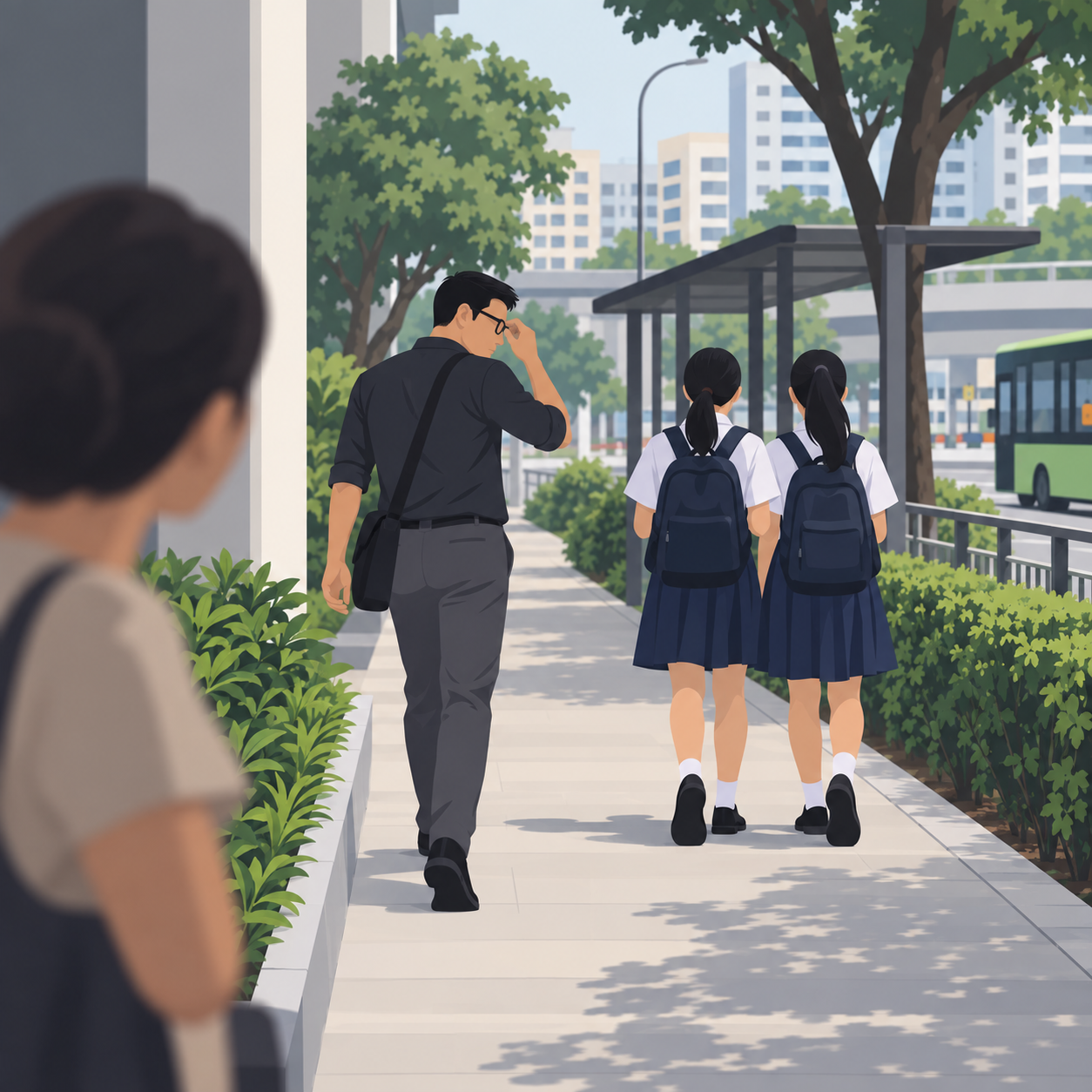 警方调查男子疑戴智能眼镜尾随女学生视频