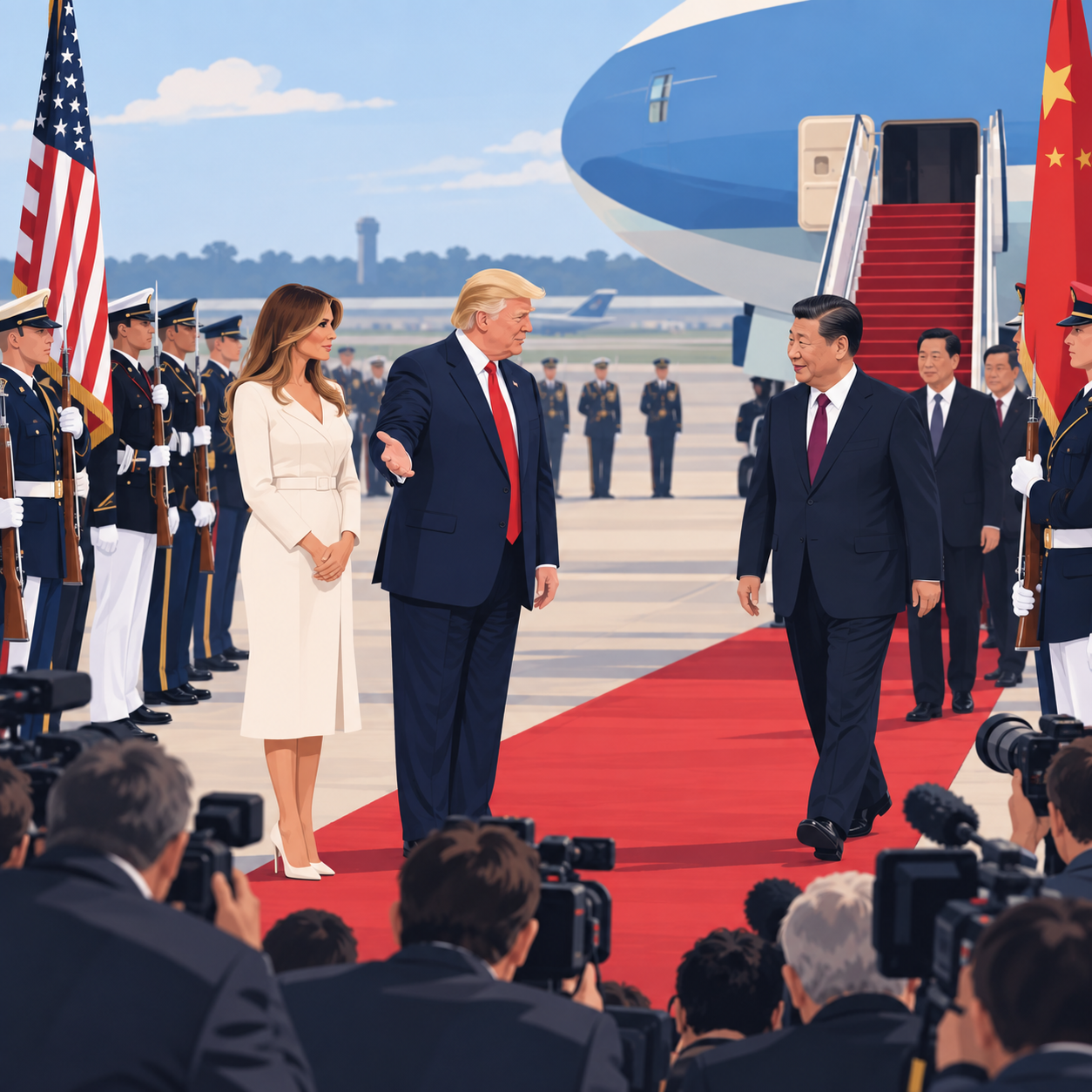 特朗普为习近平访美安排盛大场面