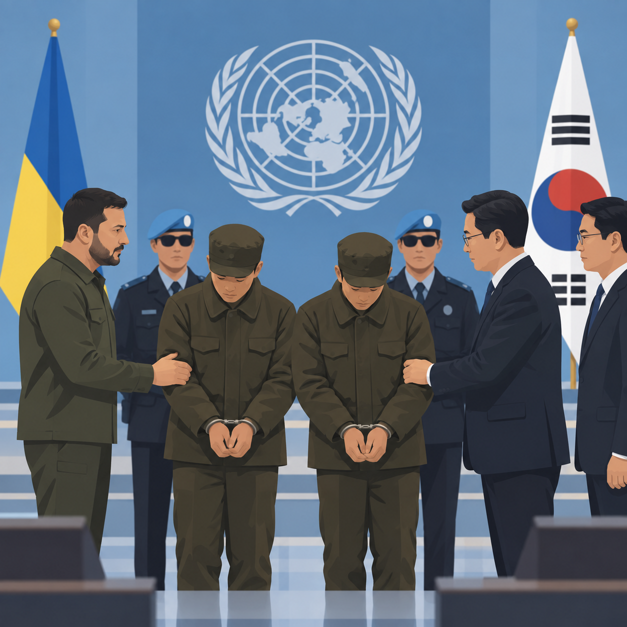 泽连斯基称乌克兰已将两名朝鲜战俘移交韩国