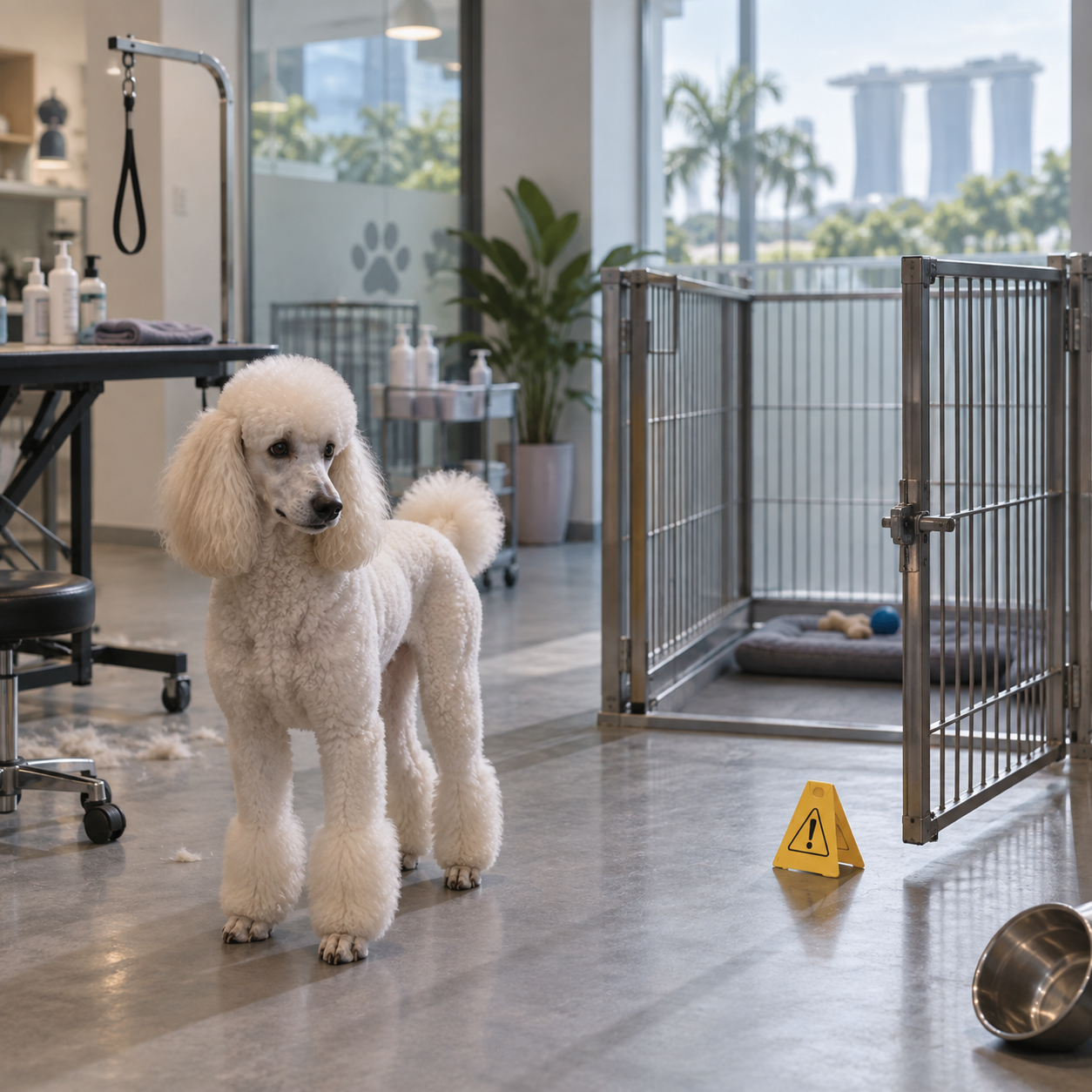 宠物美容设施内贵宾犬死亡，男子被控动物虐待