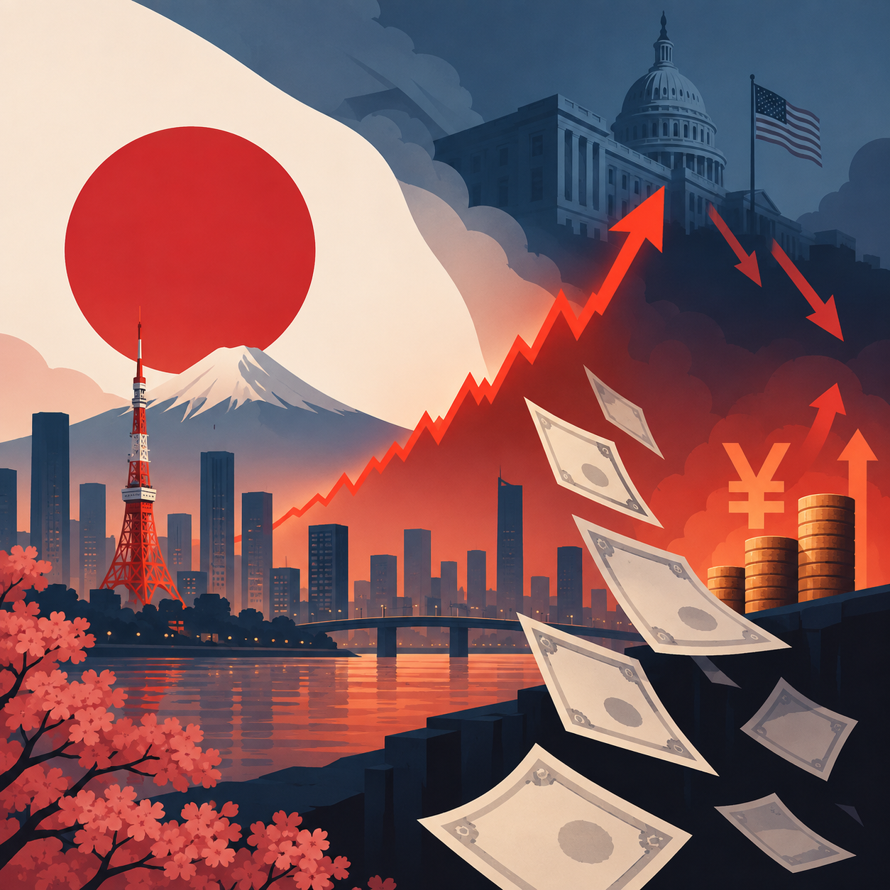 美国国债遭抛售后日本10年期国债收益率创30年新高