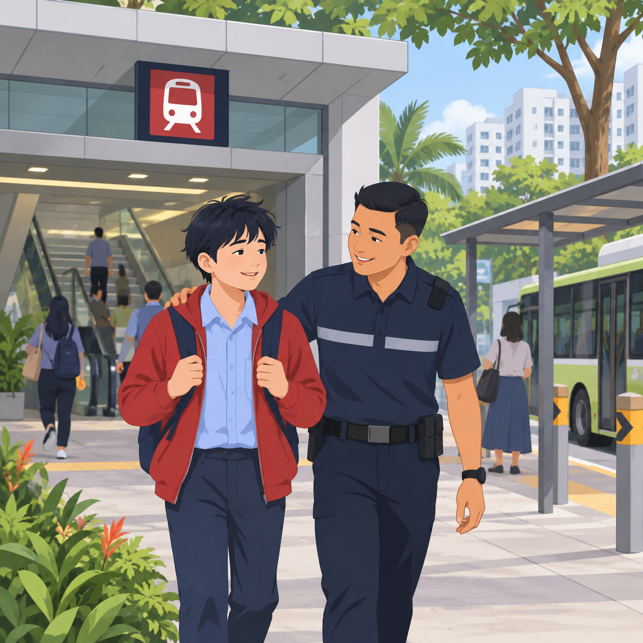 新加坡18岁自闭症少年曾在Khatib地铁站附近失踪，现已寻获