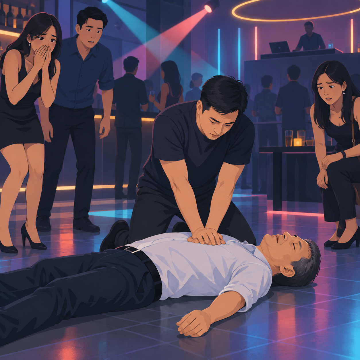 五旬男子在Zouk突发心脏骤停 好心人及时施救
