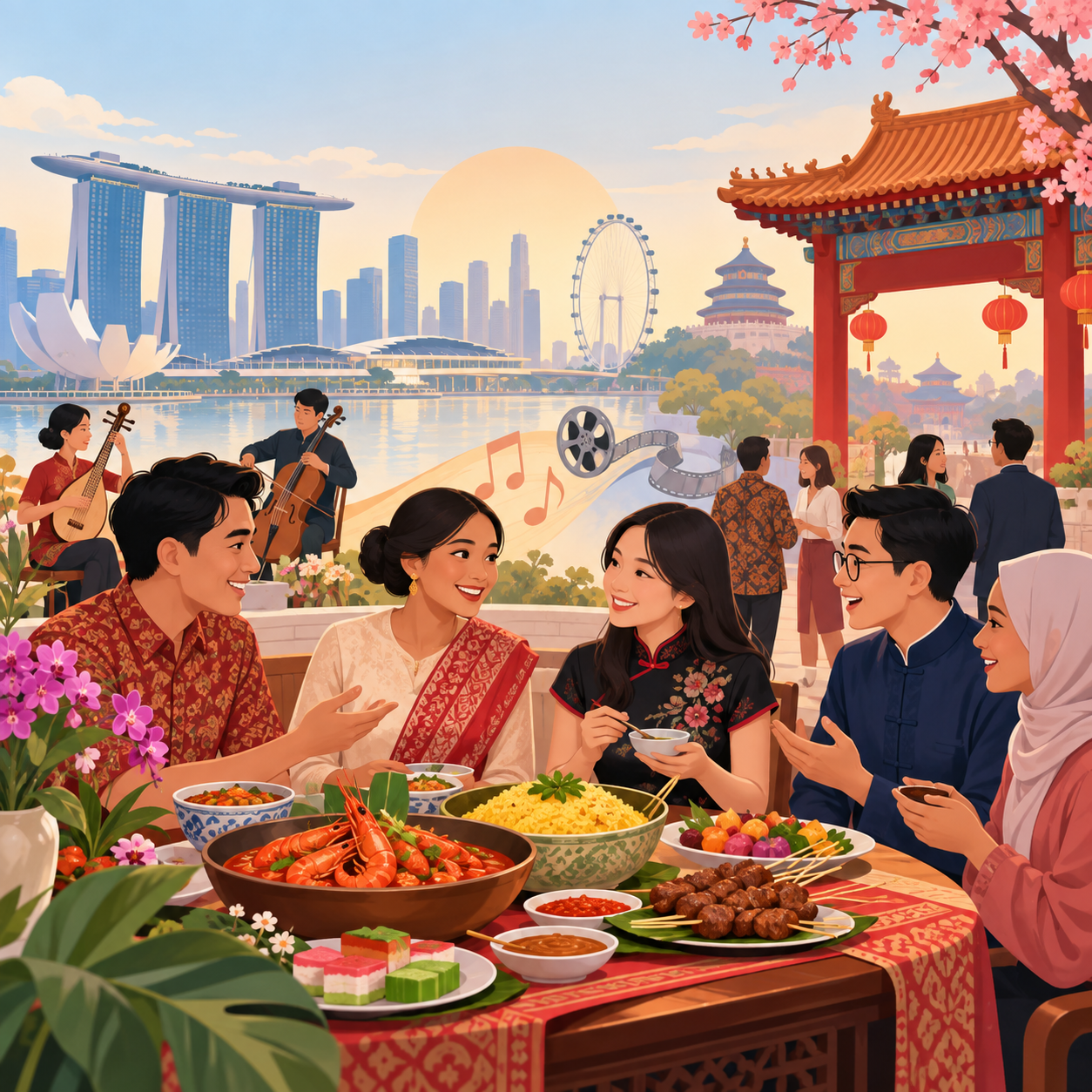 新加坡文化节移师北京 以美食与艺术展现狮城文化