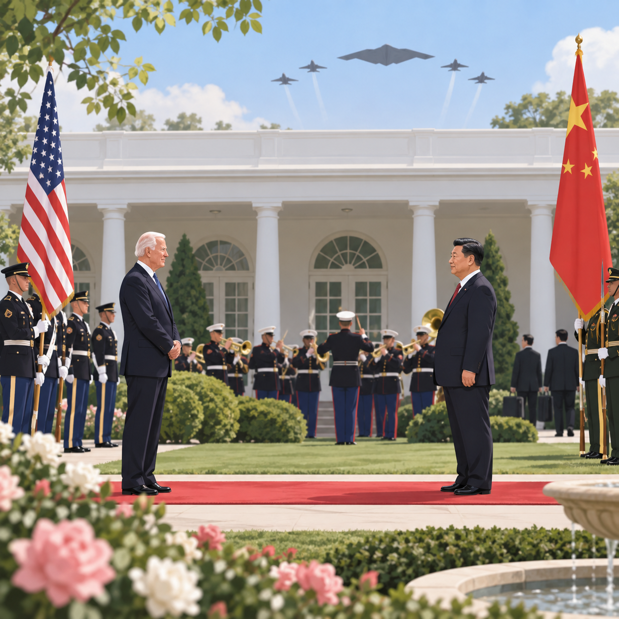特朗普高规格礼遇迎接习近平　中企高管据传另行抵美