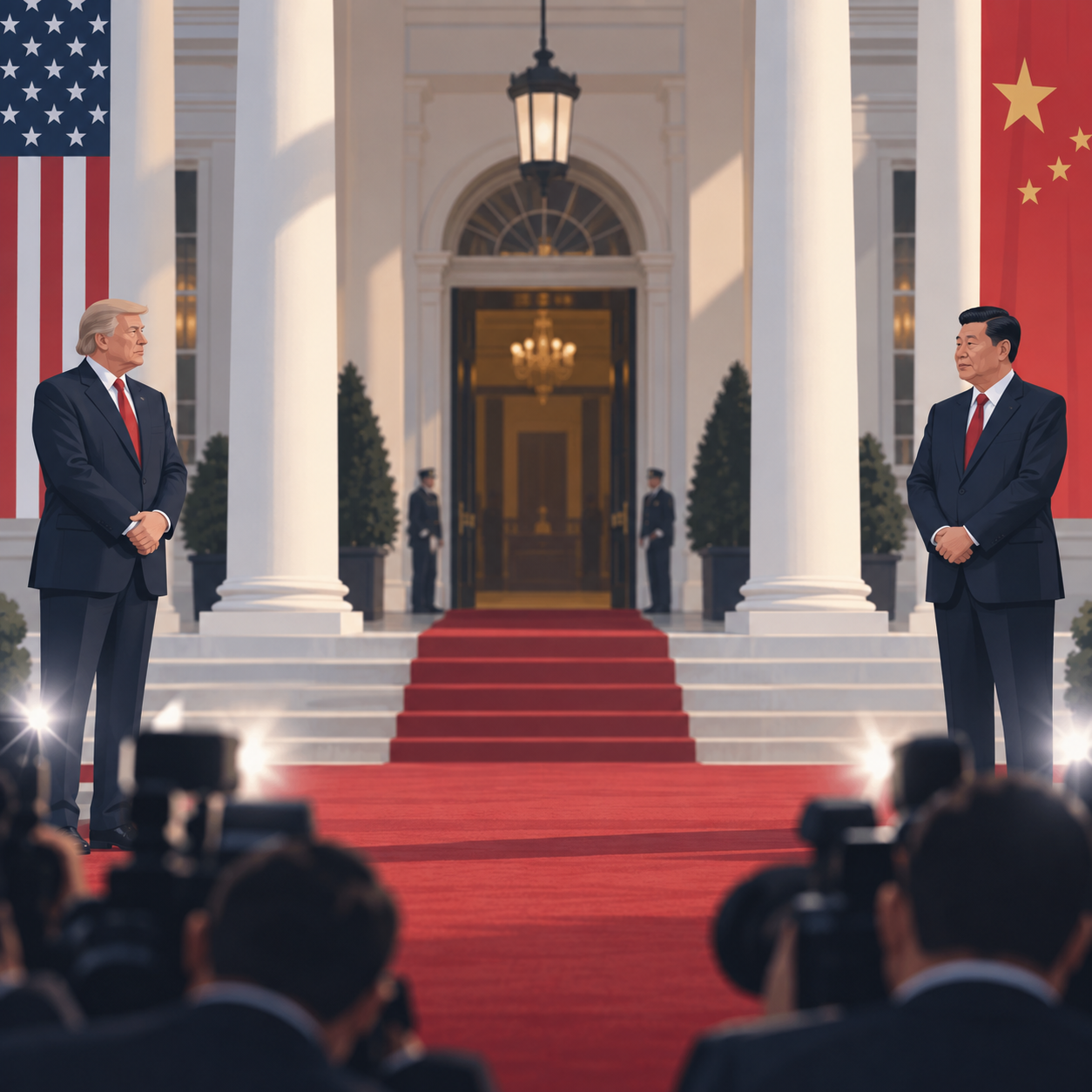 特朗普与习近平在华盛顿举行峰会：盛况空前但外界预期不高