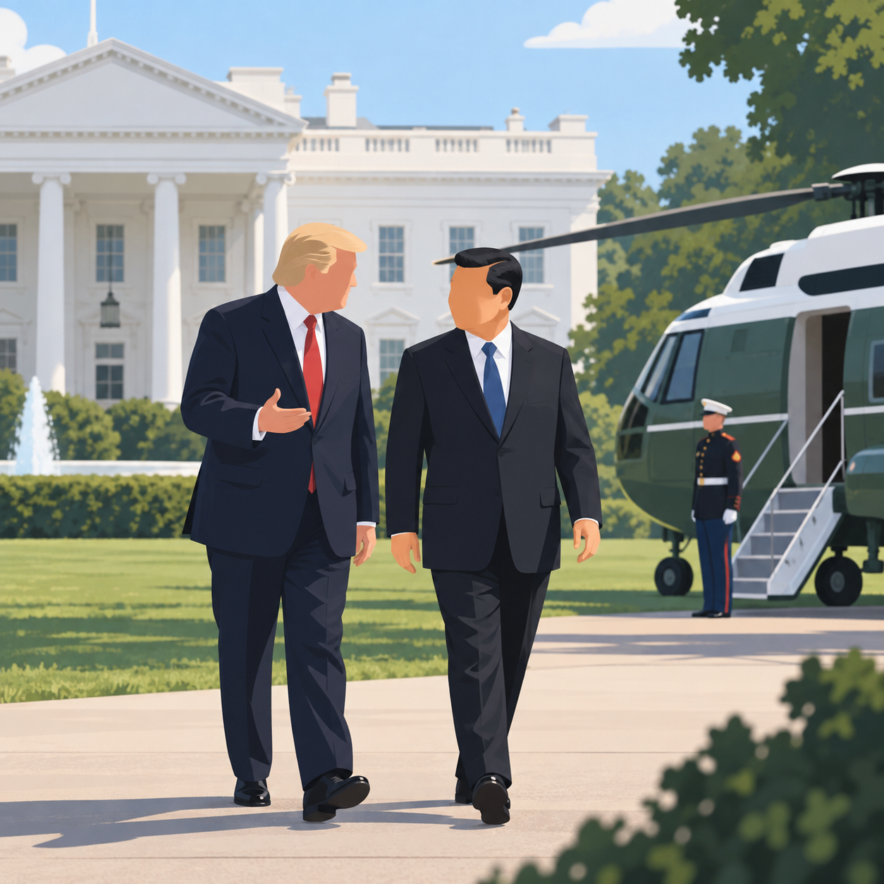 特朗普称与习近平举行“非常好的会晤”