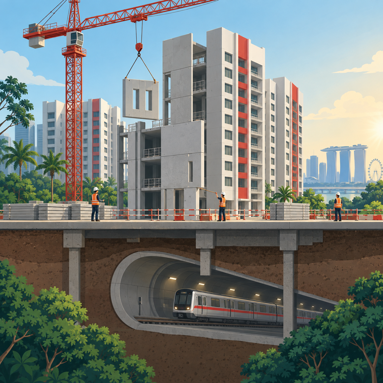 Vico Construction首个BTO项目克服地铁隧道与疫情挑战获奖