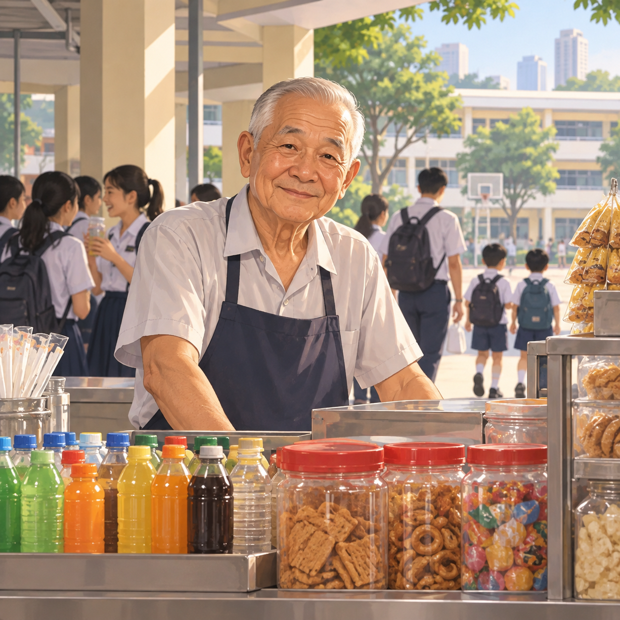 莱佛士书院饮料摊主“恒叔”逝世，享年85岁
