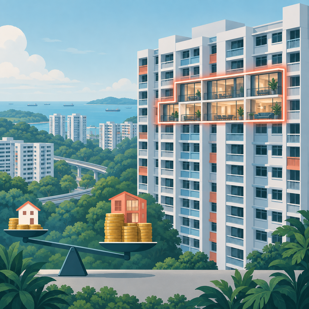 建屋局检讨“巨型”组屋计划，直落布兰雅单位挂牌218万新元