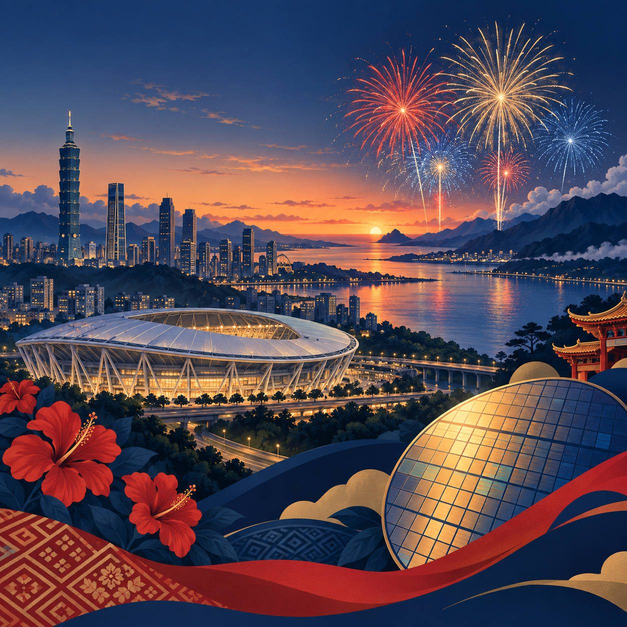 台湾双十晚会首度移师新北 焰火九年后重返台东