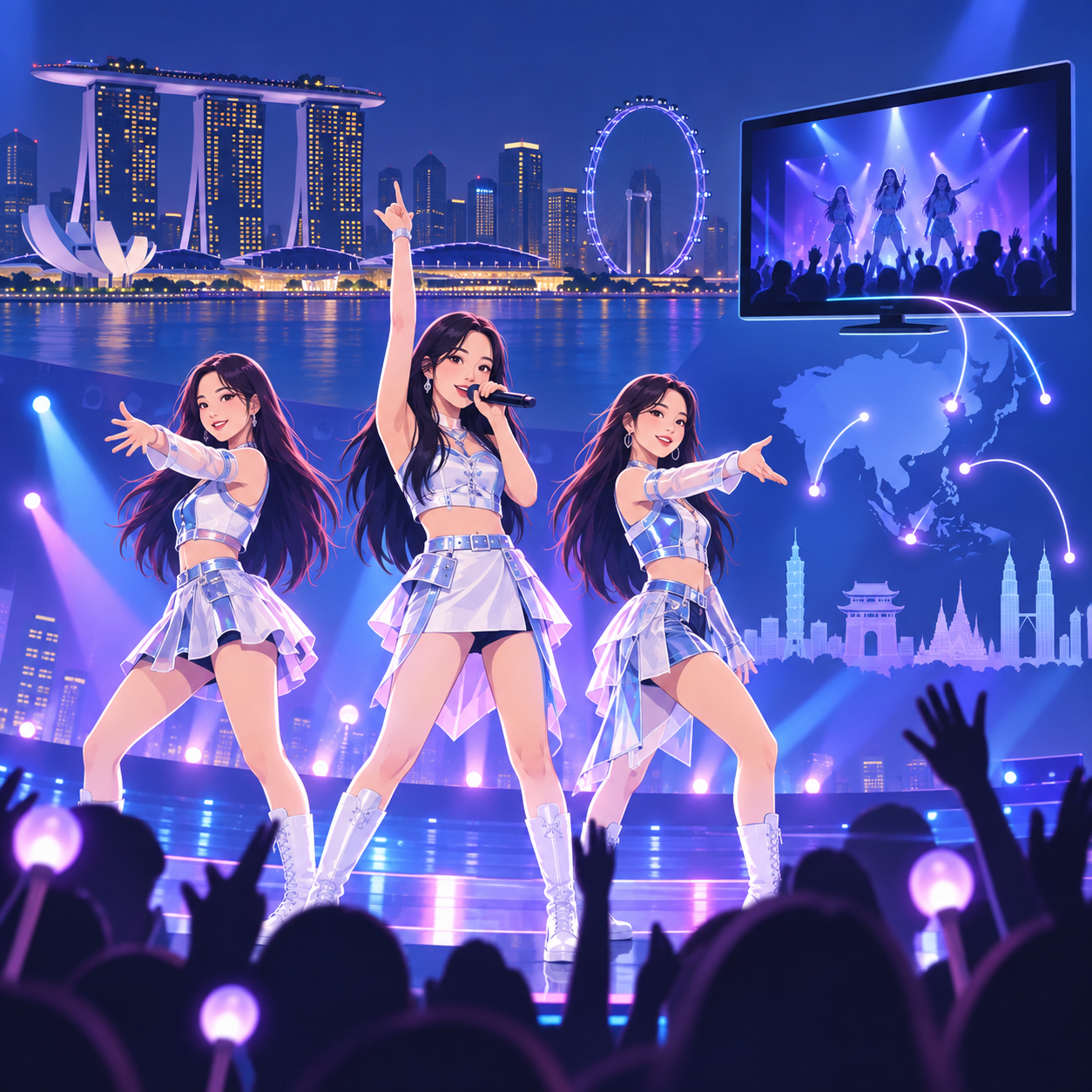 新加坡三星电视用户9月26日起可免费观看aespa首尔演唱会