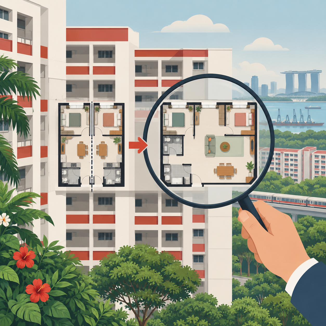 HDB将检讨组屋合并计划