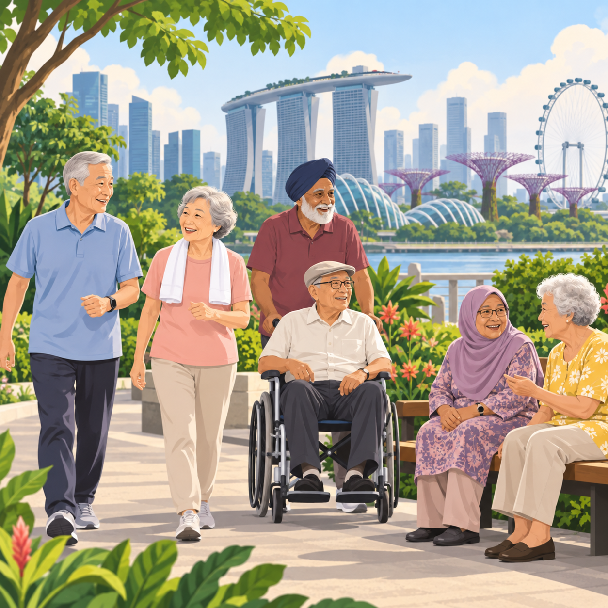 新加坡迈入“超高龄社会”，逾五分之一公民年满65岁