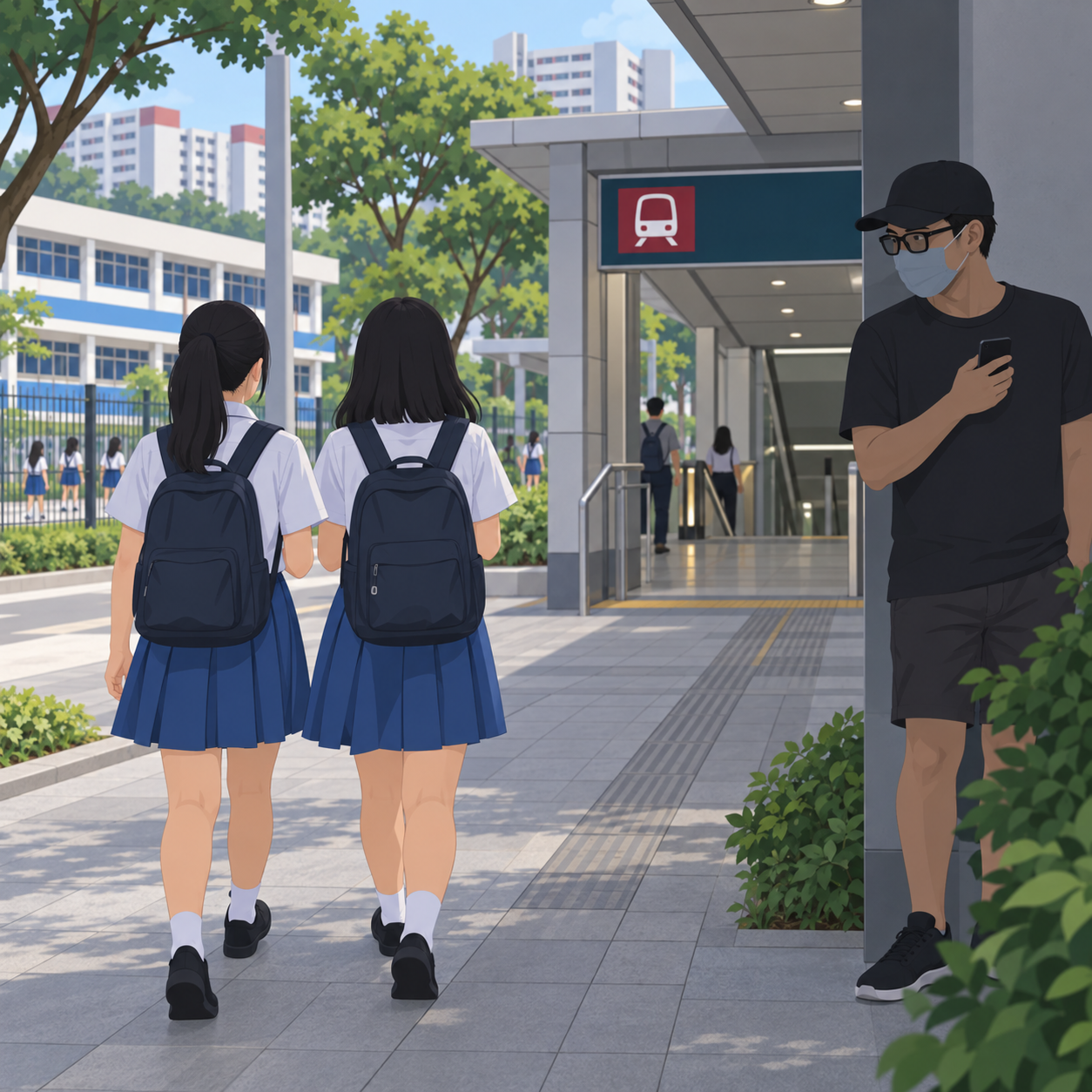 涉嫌用智能眼镜偷拍莱佛士书院女生男子曾三度因偷窥罪入狱